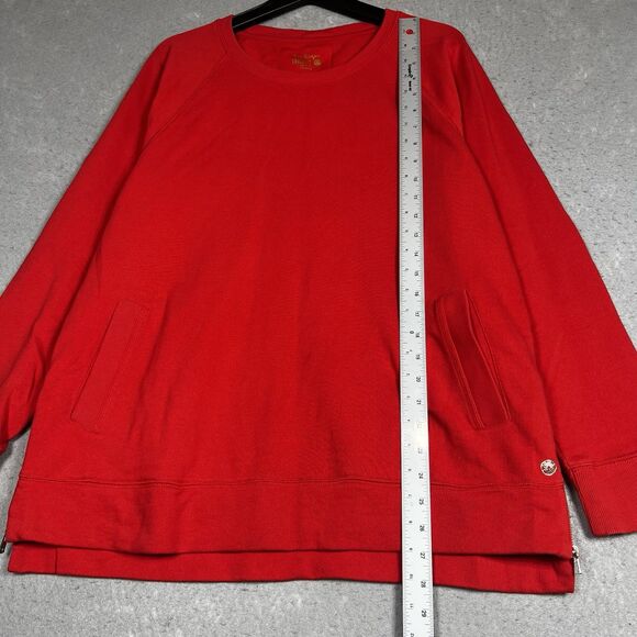 Lilly Pulitzer Sweatshirt Womens Size XL Red Luxletic Beach Comber Pullover - Picture 6 of 11